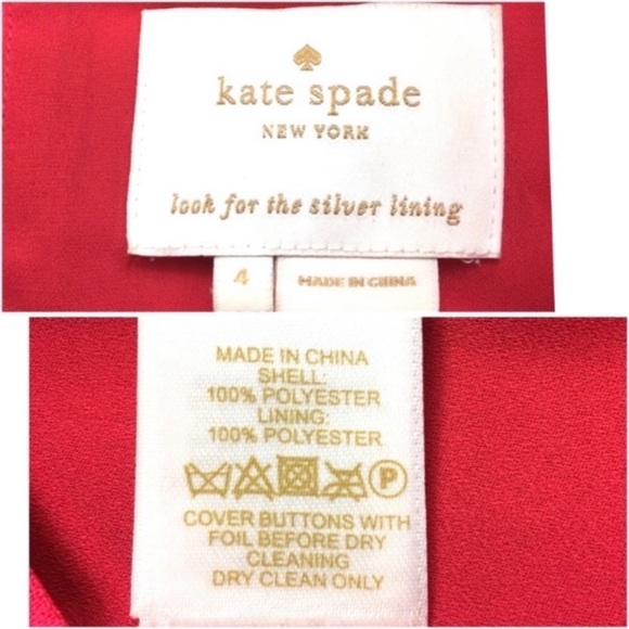 Kate Spade Shaft Smock Dress in Coral Pink - Picture 7 of 8